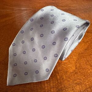 Vintage 90s Sears Classic Gray Medallion Tie Made in USA